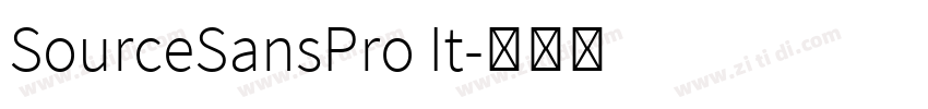 SourceSansPro It字体转换 SourceSansPro It字体转换